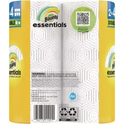 Bounty Essentials Select-A-Size 2-Ply Kitchen Roll Paper Towels - White (8/Carton)