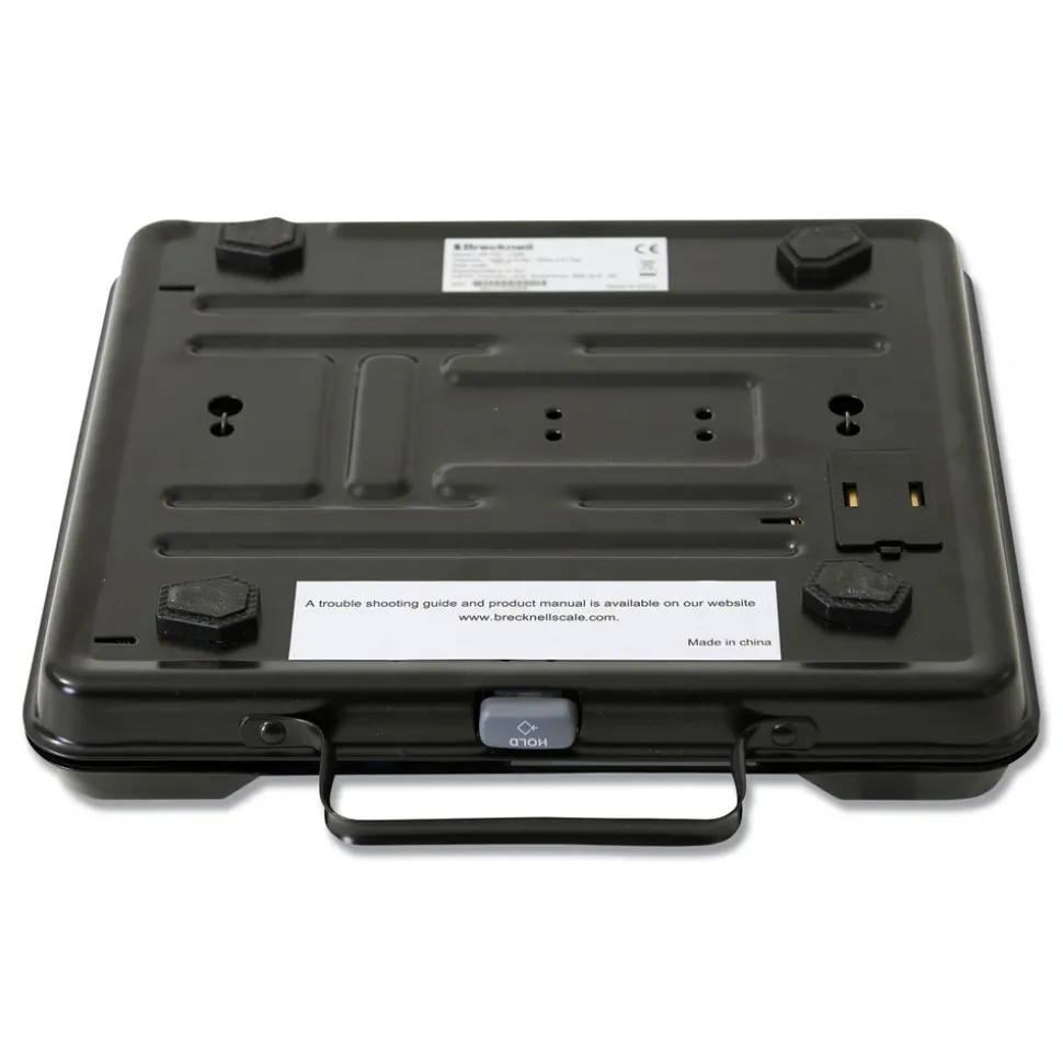 Brecknell 250 lbs. Capacity 12.5 in. x 10.95 in. x 2.2 in. Platform Portable Electronic Utility Bench Scale