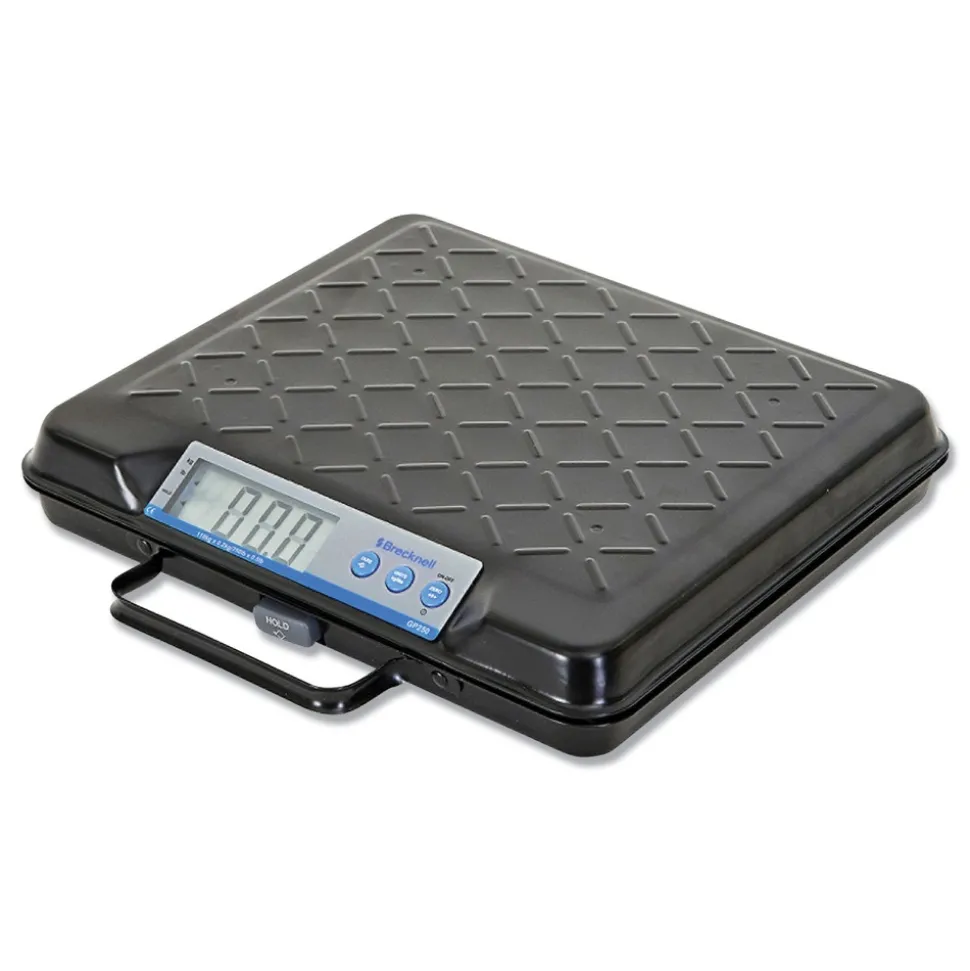 Brecknell 100 lbs. Capacity 12.5 in. x 10.95 in. x 2.2 in. Platform Portable Electronic Utility Bench Scale