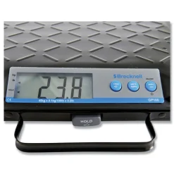 Brecknell 100 lbs. Capacity 12.5 in. x 10.95 in. x 2.2 in. Platform Portable Electronic Utility Bench Scale