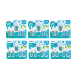 BRIGHT Air 0.67 oz. Bottle Electric Scented Oil Air Freshener Refill - Linen and Spring Breeze (6 Packs/Carton)