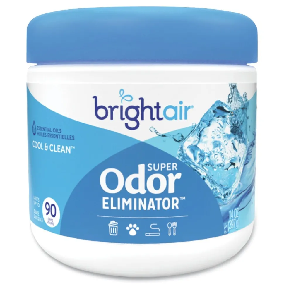 BRIGHT Air 14 oz. Jar Super Odor Eliminator - Blue, Cool and Clean (6/Carton)