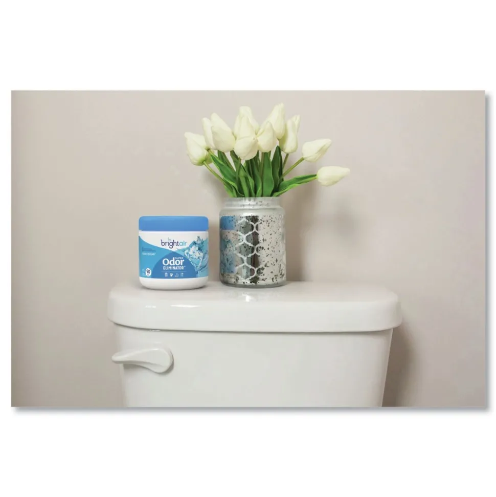 BRIGHT Air 14 oz. Jar Super Odor Eliminator - Blue, Cool and Clean (6/Carton)