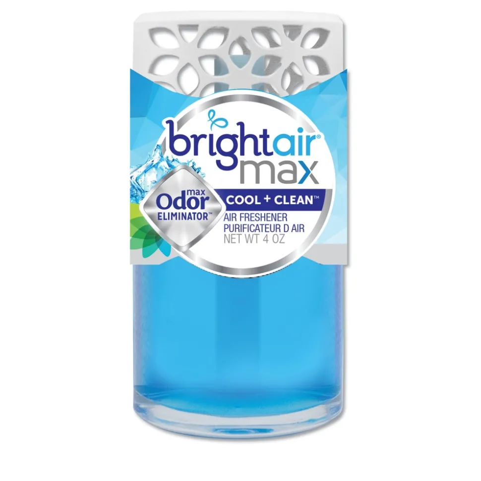 BRIGHT Air 4 oz. Max Scented Oil Air Freshener - Cool and Clean (6/Carton)