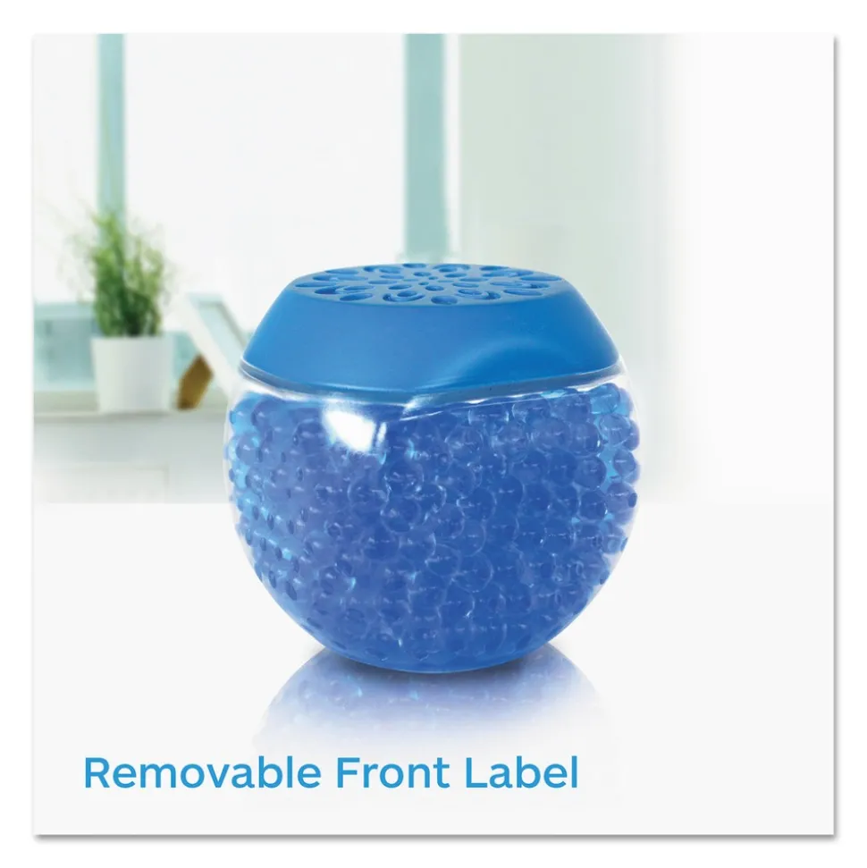 BRIGHT Air 10 oz. Scent Gems Odor Eliminator - Cool and Clean, Blue (6/Carton)