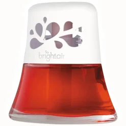 BRIGHT Air 2.5 oz. Scented Oil Air Freshener - Macintosh Apple and Cinnamon, Red (6/Carton)
