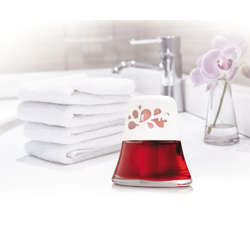 BRIGHT Air 2.5 oz. Scented Oil Air Freshener - Macintosh Apple and Cinnamon, Red (6/Carton)