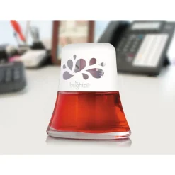 BRIGHT Air 2.5 oz. Scented Oil Air Freshener - Macintosh Apple and Cinnamon, Red (6/Carton)
