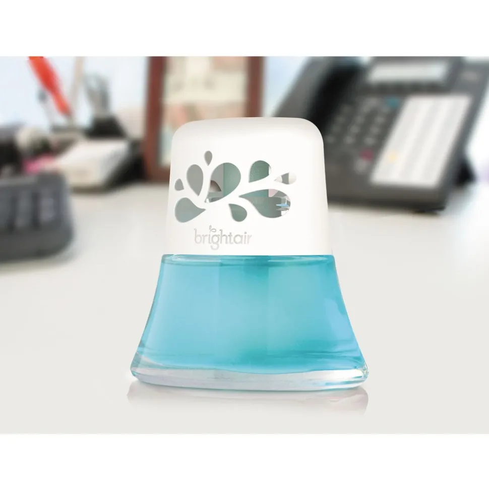 BRIGHT Air 2.5 oz. Scented Oil Air Freshener - Calm Waters and Spa, Blue (6/Carton)