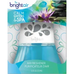 BRIGHT Air 2.5 oz. Scented Oil Air Freshener - Calm Waters and Spa, Blue (6/Carton)