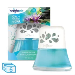 BRIGHT Air 2.5 oz. Scented Oil Air Freshener - Calm Waters and Spa, Blue (6/Carton)