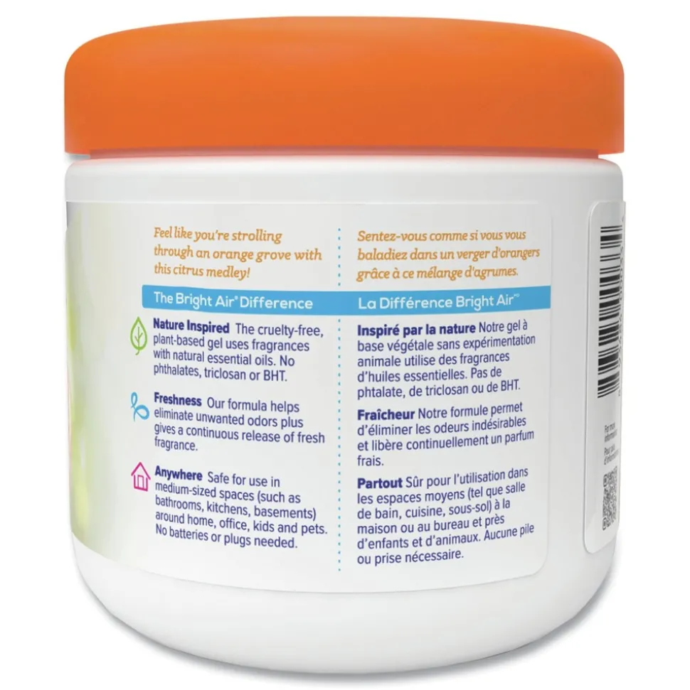 BRIGHT Air 14 oz. Super Odor Eliminator - Mandarin Orange and Fresh Lemon (6/Carton)