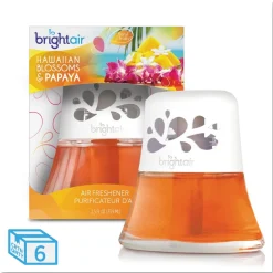 BRIGHT Air BRI 900021 2.5 oz. Scented Oil Air Freshener - Hawaiian Blossoms and Papaya, Orange (6/Carton)