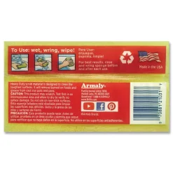 Brillo Estracell 4.5 in. x 2.75 in. Heavy-Duty Scrub Sponge - Yellow/Green (8/Carton)