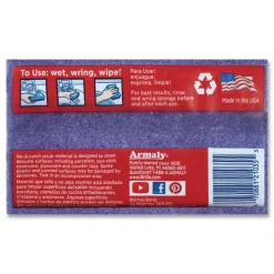 Brillo Estracell 4.5 in. x 2.75 in. Scrub Sponge Variety Pack - Blue/Purple/White (8/Carton)
