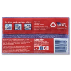 Brillo Estracell 4.5 in. x 2.75 in. Bathroom Sponge - Purple/White (12/Carton)