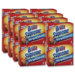 Brillo Strip and Shine 2.5 in. x 2 in. Steel Wool Balls - Gray (24/Carton)