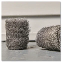 Brillo Strip and Shine 2.5 in. x 2 in. Steel Wool Balls - Gray (24/Carton)