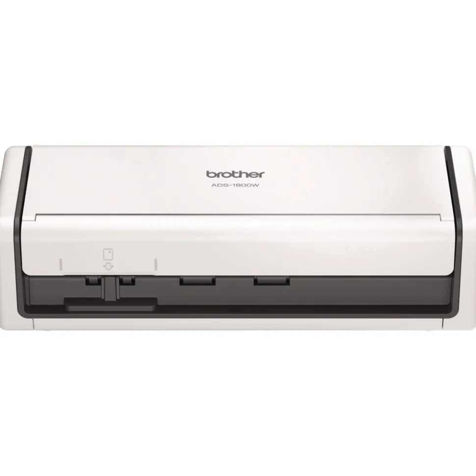 Brother 600 dpi x 600 dpi Optical Resolution 20-Sheet Duplex Auto Document Feeder ADS-1800W Compact Desktop Scanner