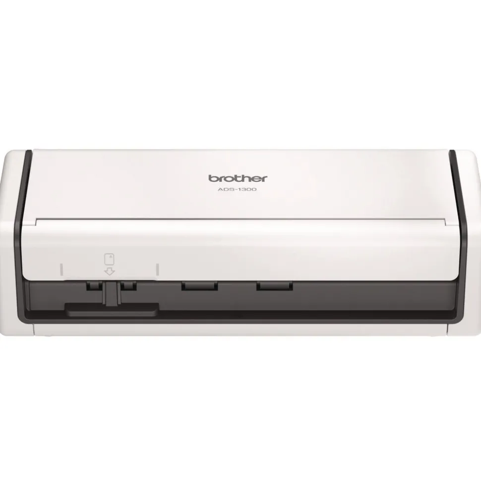 Brother 600 dpi x 600 dpi Optical Resolution 20-Sheet Duplex Auto Document Feeder ADS-1300 Compact Desktop Scanner