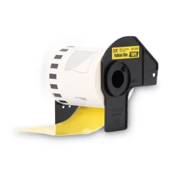 Brother 2.4 in. x 50 ft. Continuous Film Label Tape - Yellow (1-Roll)