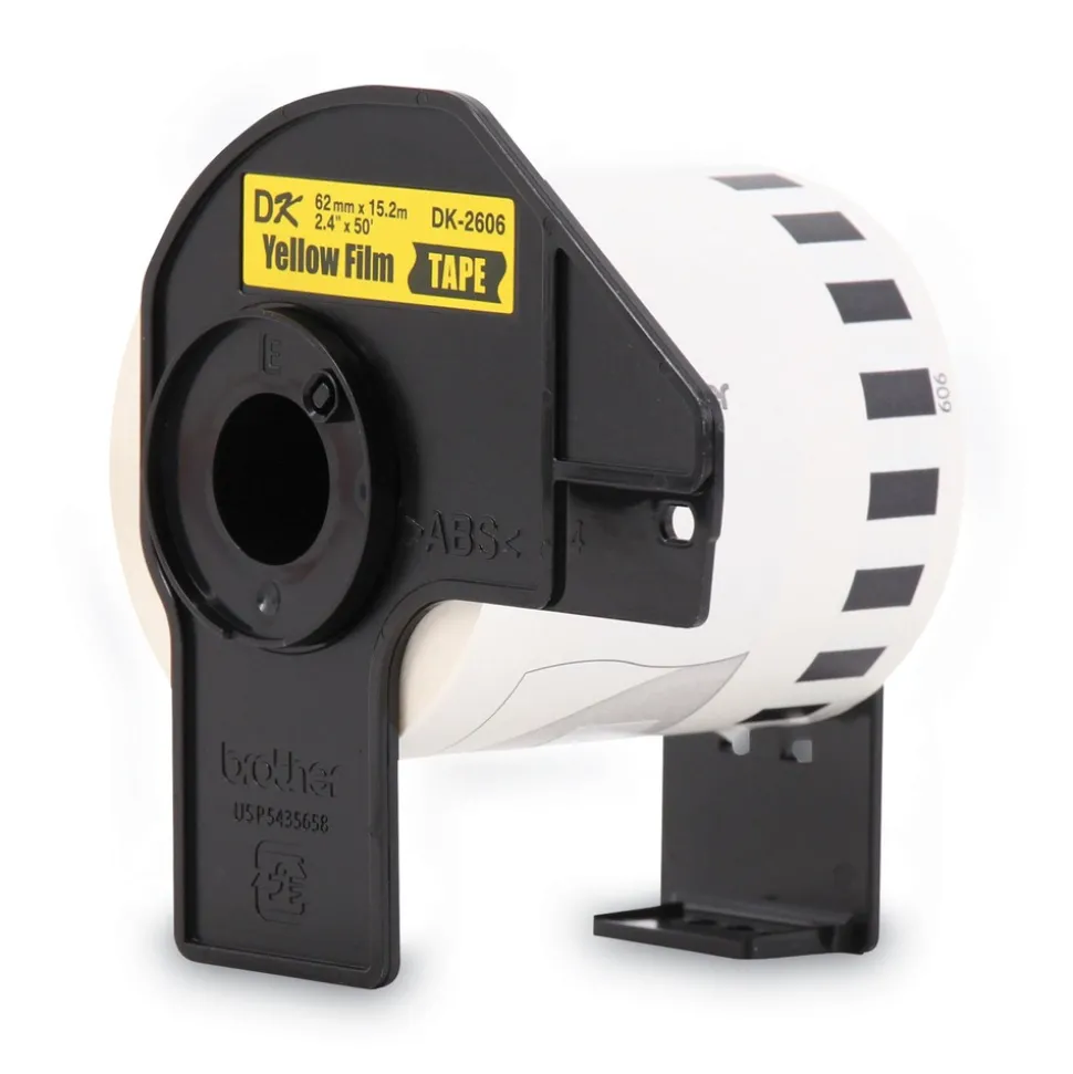 Brother 2.4 in. x 50 ft. Continuous Film Label Tape - Yellow (1-Roll)