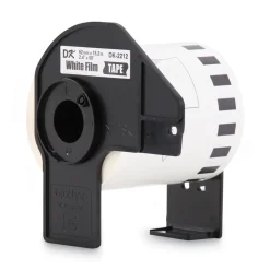 Brother 2.4 in. x 50 ft. Continuous Film Label Tape - White (1-Roll)