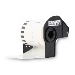 Brother 2.4 in. x 50 ft. Continuous Film Label Tape - White (1-Roll)