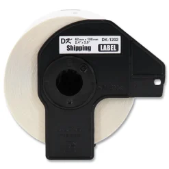 Brother 2.4 in. x 3.9 in. Die-Cut Shipping Labels - White (24/Pack)