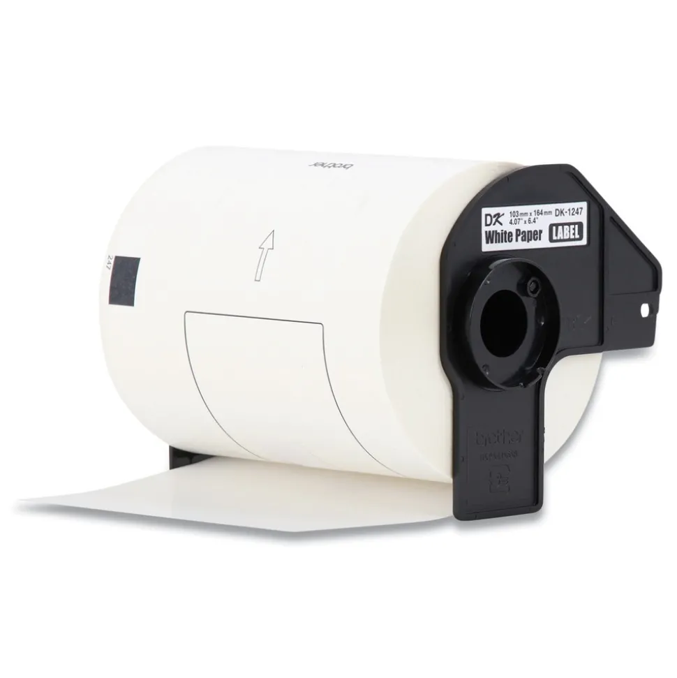 Brother 4.07 in. x 6.4 in. Die-Cut Shipping Labels - White (3-Rolls/Pack)