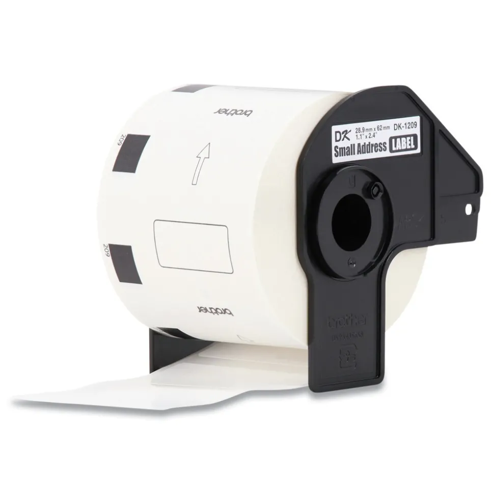 Brother 1.1 in. x 2.4 in. Die-Cut Address Labels - White (24-Rolls/Pack)