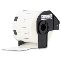 Brother 1.1 in. x 2.4 in. Die-Cut Address Labels - White (3-Rolls/Pack)