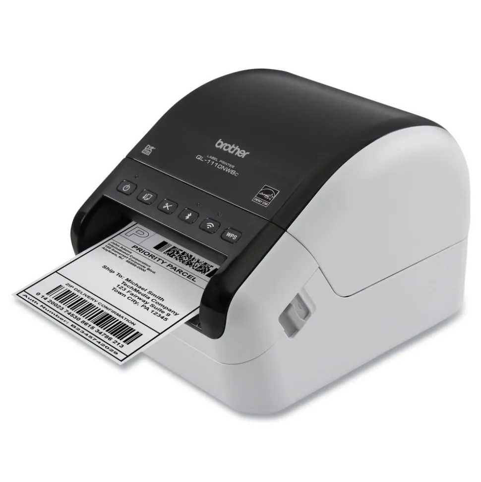 Brother 5.9 in. x 6.7 in. x 8.7 in. 69 Labels/Min Print Speed Wide Format Professional Label Printer