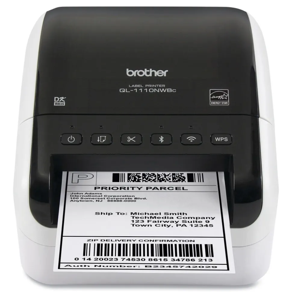 Brother 5.9 in. x 6.7 in. x 8.7 in. 69 Labels/Min Print Speed Wide Format Professional Label Printer