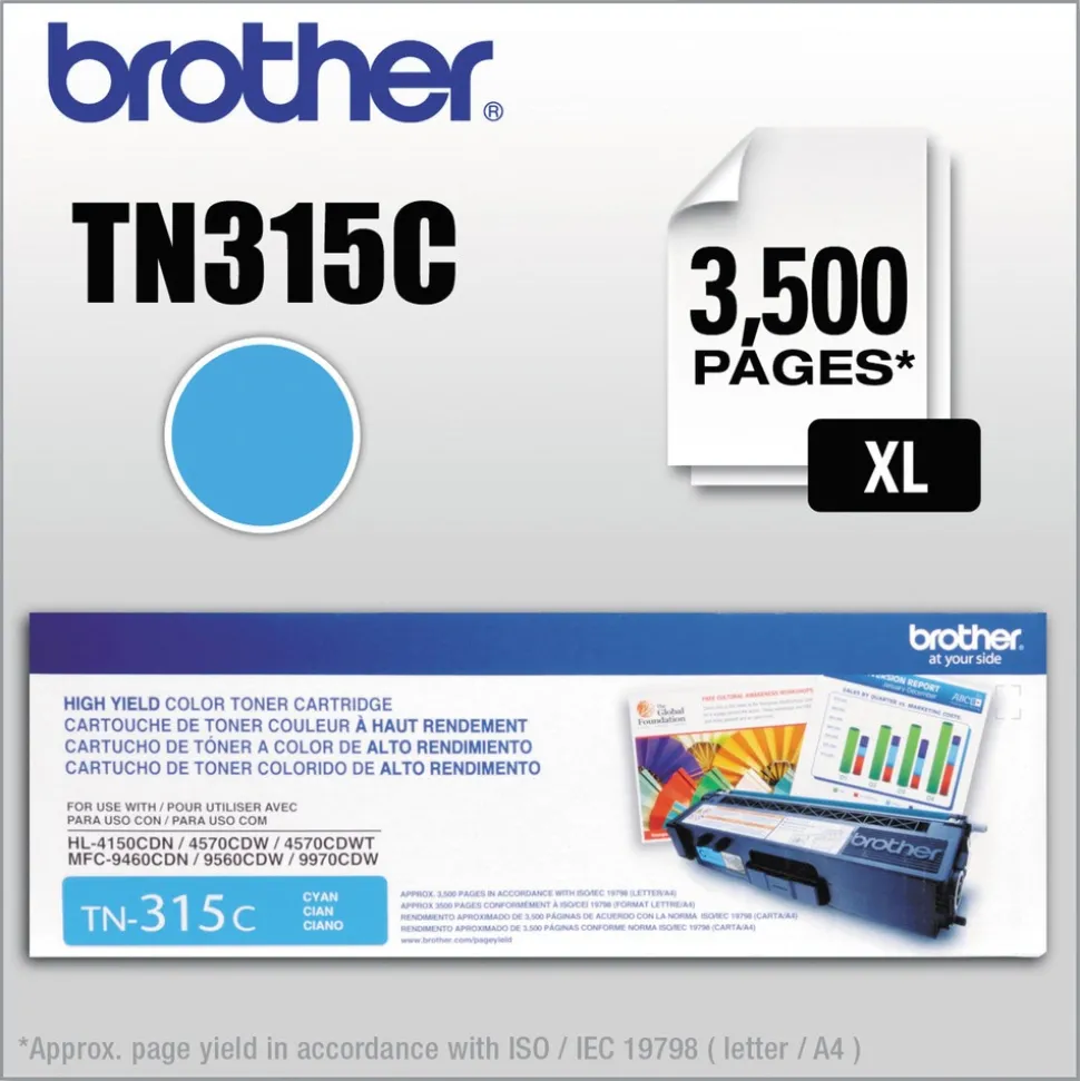 Brother 3500 Page High-Yield Toner - Cyan