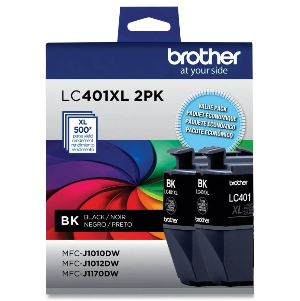Brother 500 Page-Yield High-Yield Ink - Black (2/Pack)