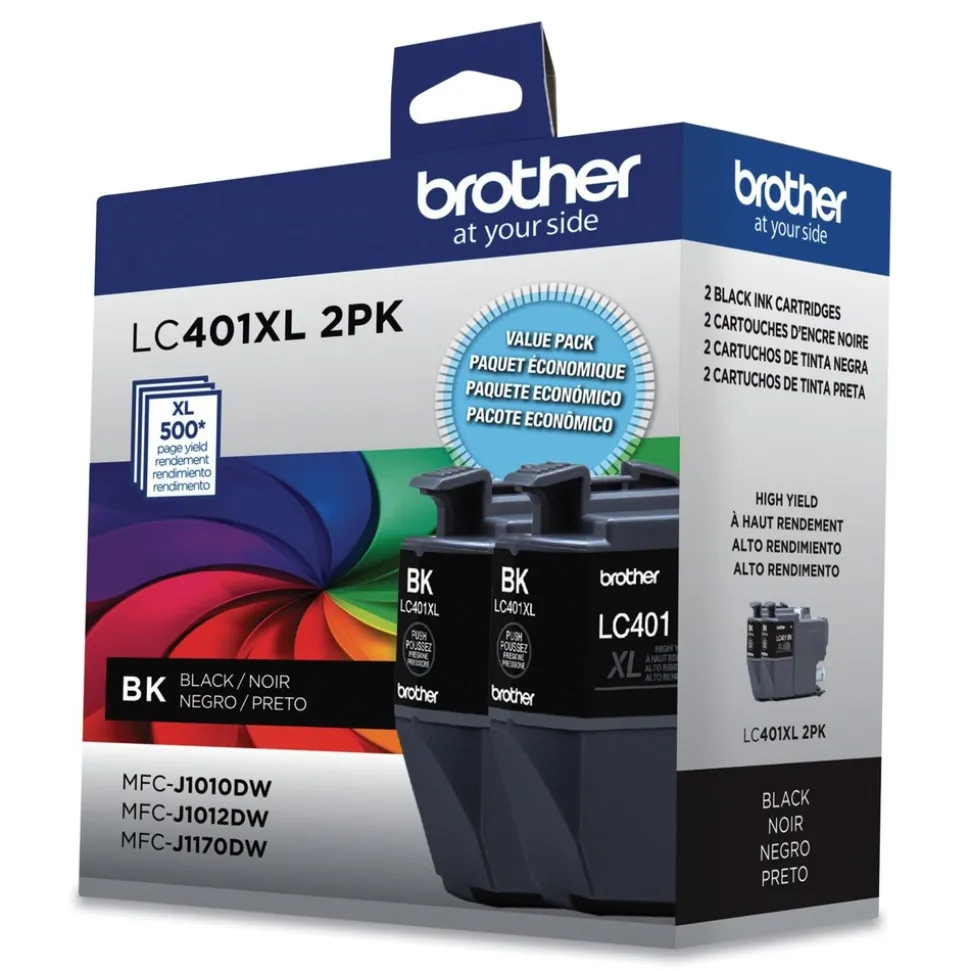 Brother 500 Page-Yield High-Yield Ink - Black (2/Pack)