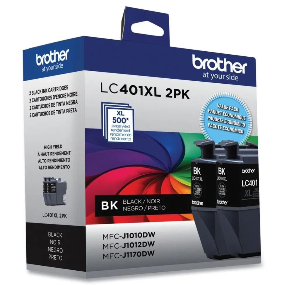Brother 500 Page-Yield High-Yield Ink - Black (2/Pack)