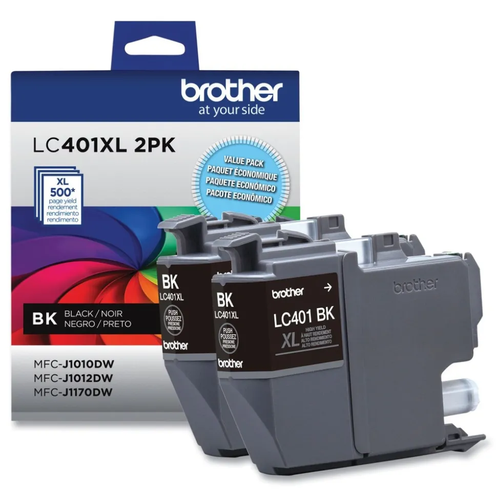 Brother 500 Page-Yield High-Yield Ink - Black (2/Pack)
