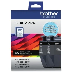 Brother 550 Page-Yield Ink - Black (2/Pack)