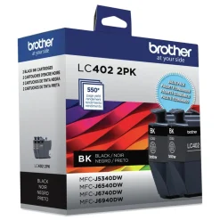 Brother 550 Page-Yield Ink - Black (2/Pack)