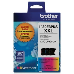 Brother 1,200 Page-Yield Super High-Yield Ink - Cyan/Magenta/Yellow (3/Pack)