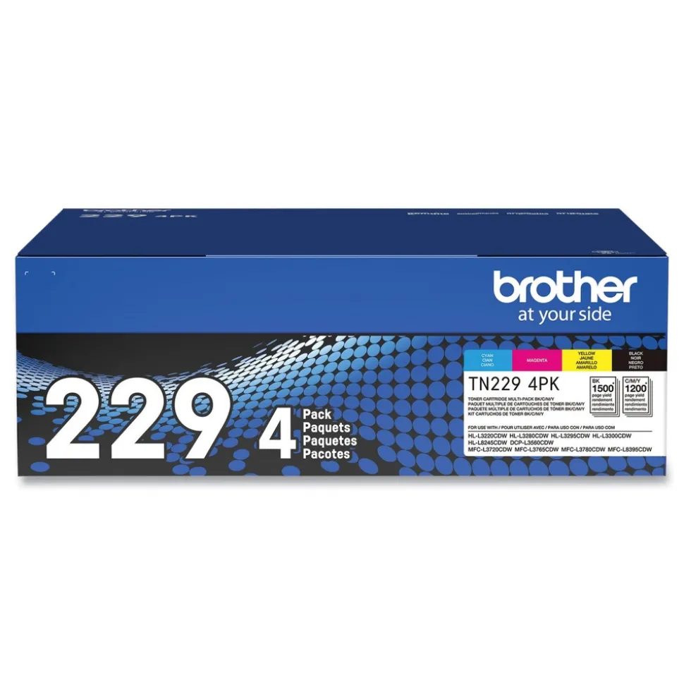 Brother 1,500/1,200 Page-Yield Toner - Black/Cyan/Magenta/Yellow