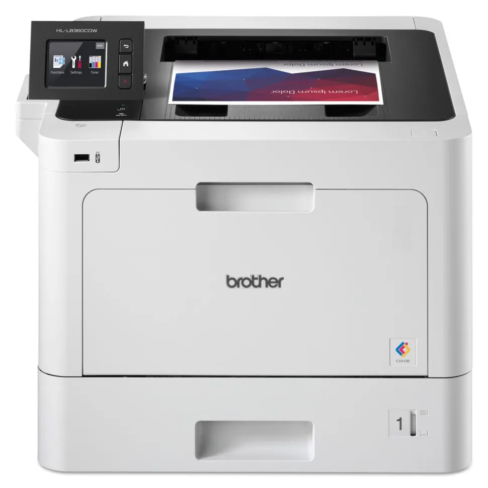 Brother Business Color Laser Printer with Duplex Printing and Wireless Networking