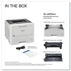Brother Business Monochrome Laser Printer with Dual Paper Trays