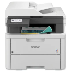 Brother Copy/Fax/Print/Scan Wireless Digital Color All-in-One Printer - White