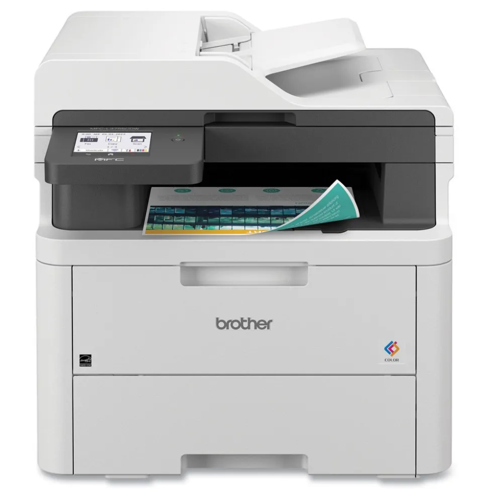 Brother Copy/Fax/Print/Scan Wireless Digital Color All-in-One Printer - White