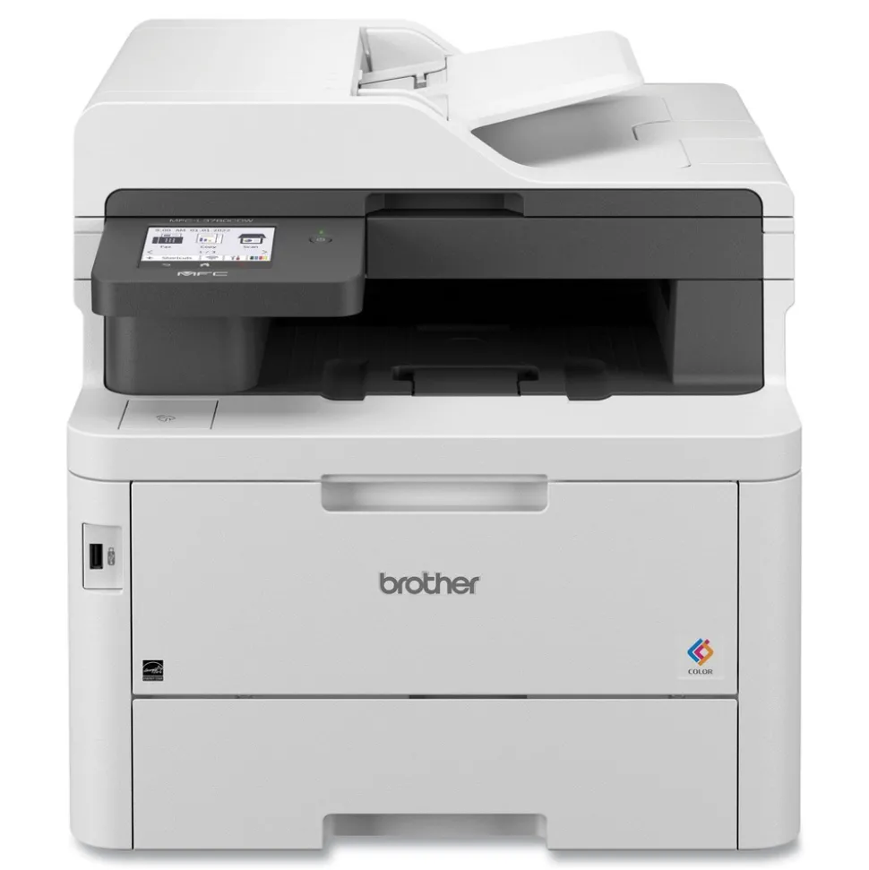 Brother Copy/Fax/Print/Scan Wireless Digital Laser Color All-in-One Printer - White