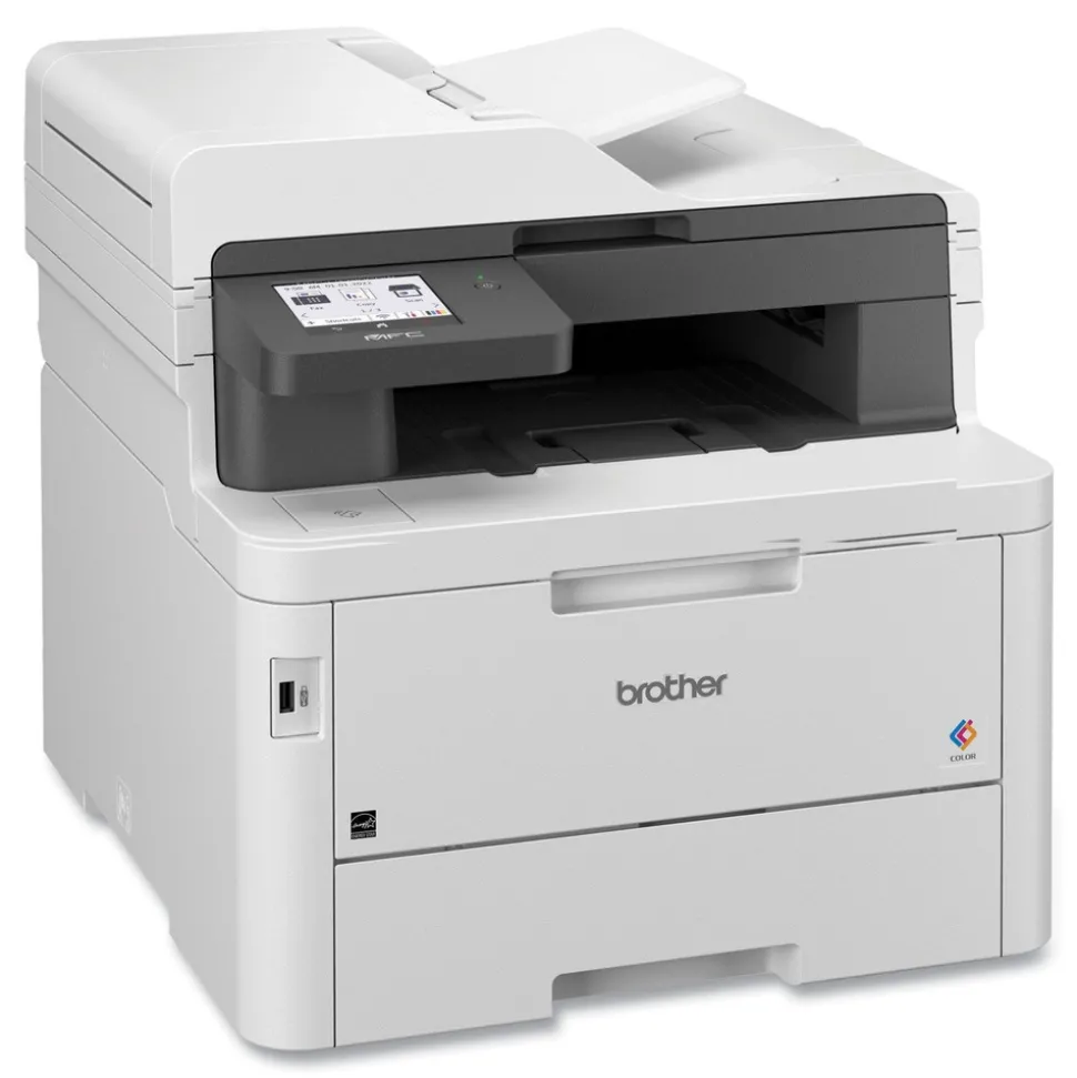 Brother Copy/Fax/Print/Scan Wireless Digital Laser Color All-in-One Printer - White