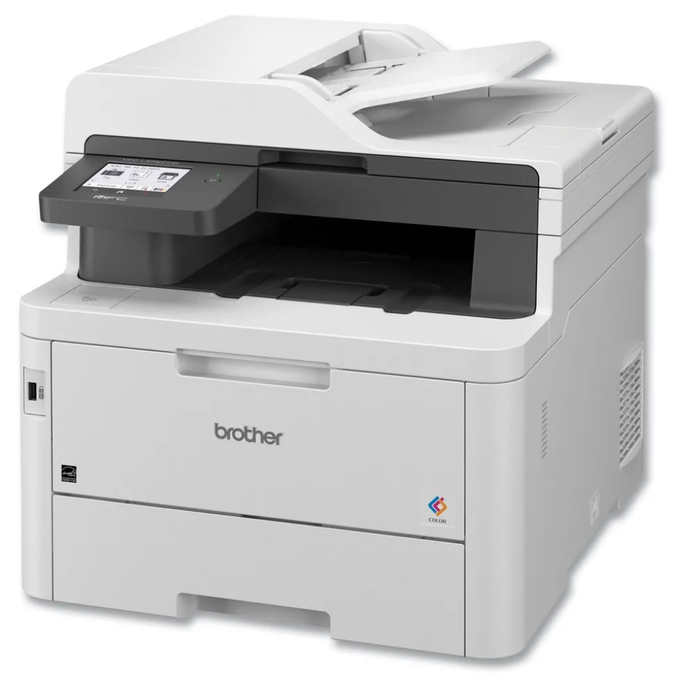 Brother Copy/Fax/Print/Scan Wireless Digital Laser Color All-in-One Printer - White